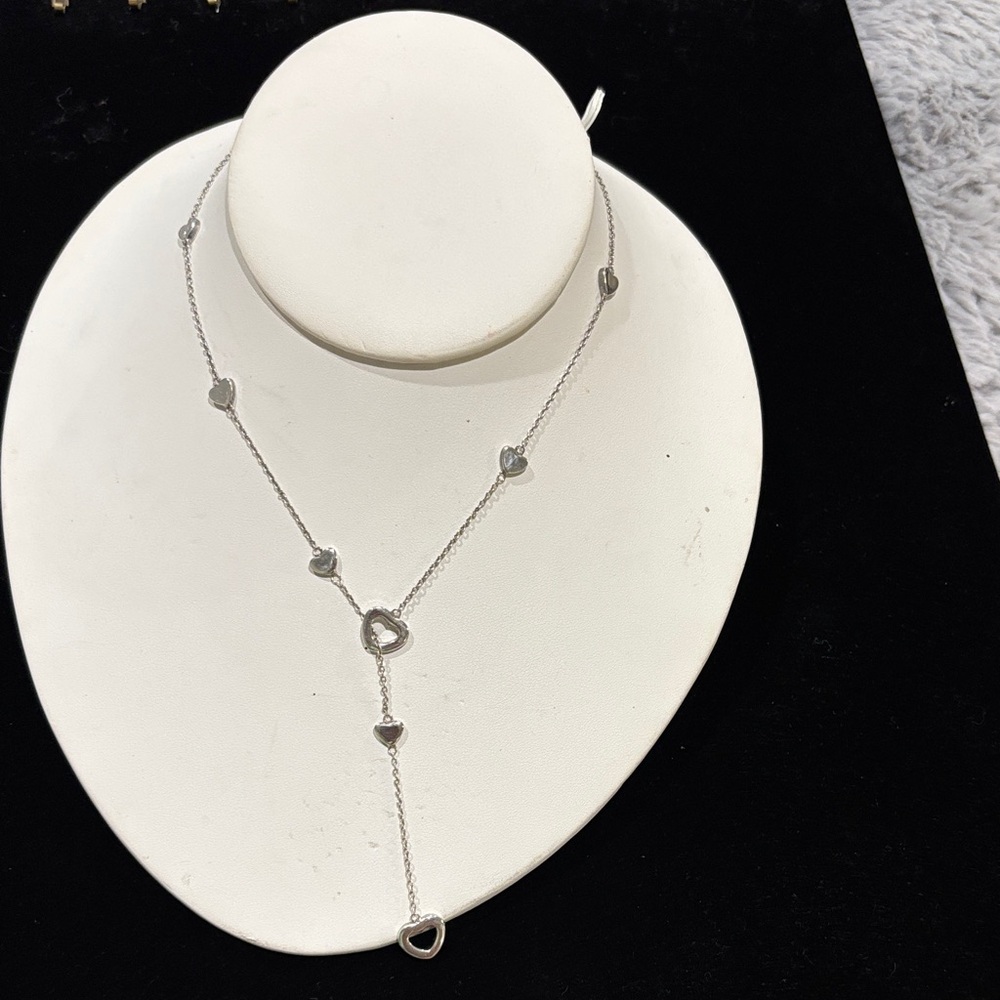 Tiffany & Co. Silver Heart Charm Necklace